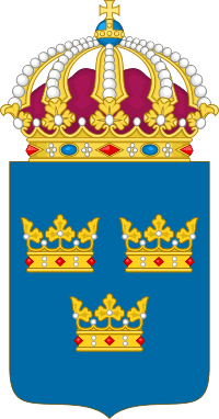 Das schwedische Drei-Kronen-Wappen